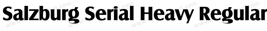 Salzburg Serial Heavy Regular字体转换